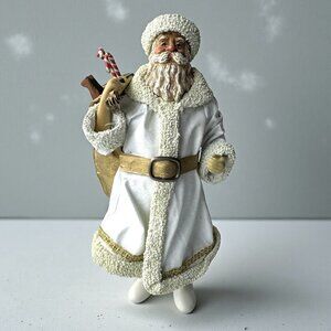Vintage Possible Dreams Clothtique Figure Santa White Coat Christmas 1987 READ